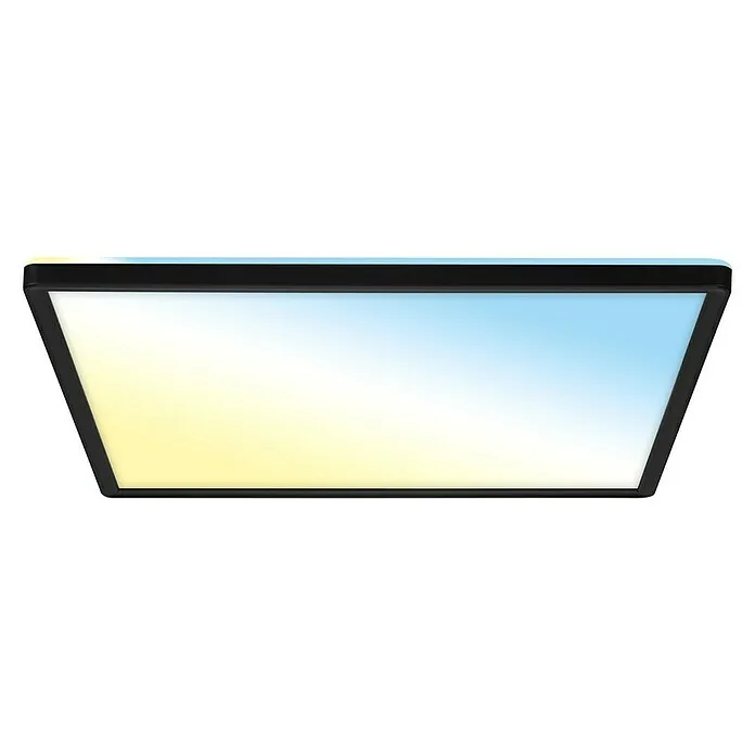 Briloner Led-plafondlamp Fijn - 420 x 420 x 29 mm, Zwart - Incl. Garantie