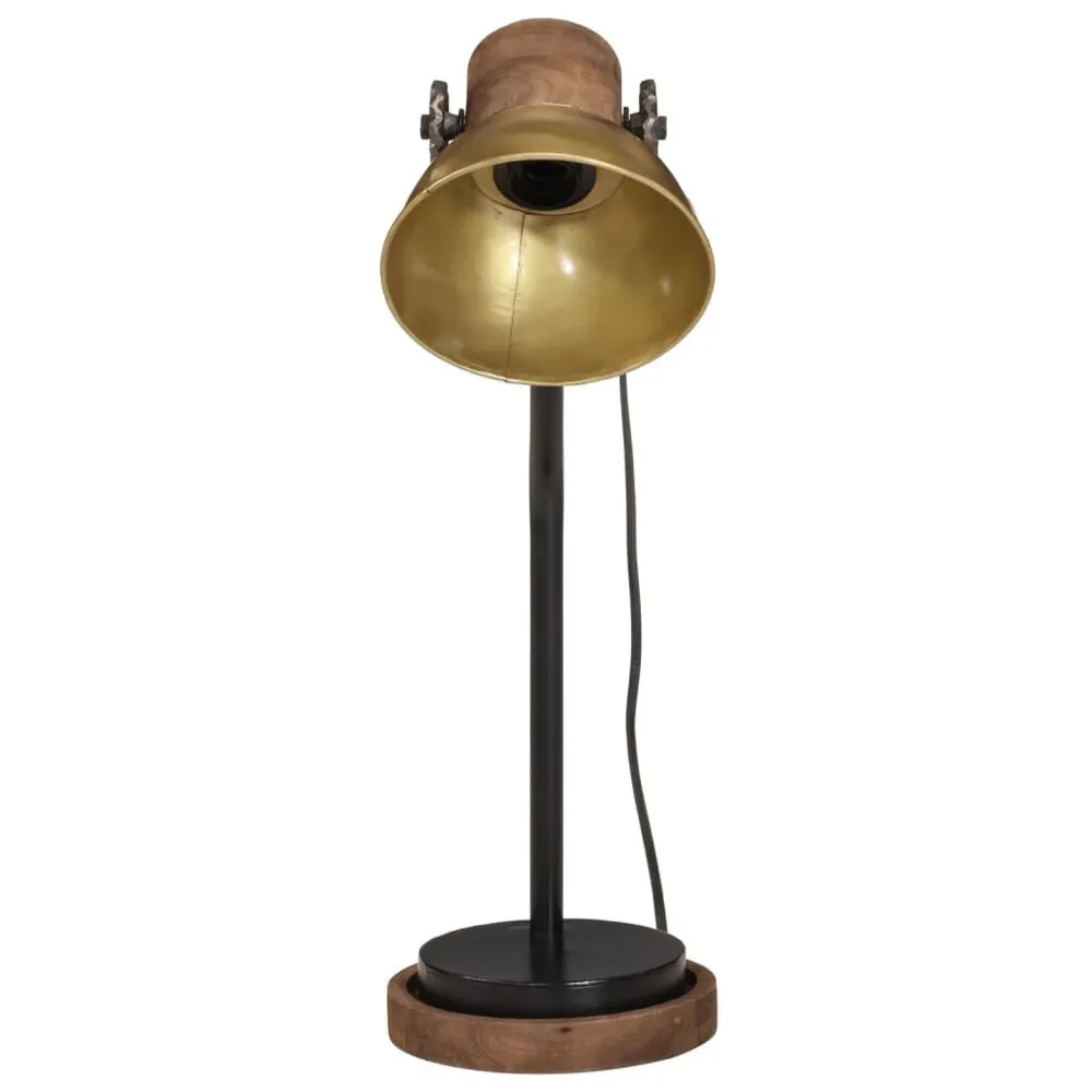 Bureaulamp 25 W E27 18x18x60 cm antiek messingkleurig | Snel Leverbaar