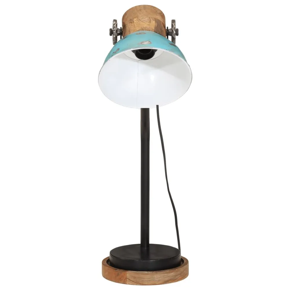 Bureaulamp 25 W E27 18x18x60 cm verweerd blauw | Snel Leverbaar