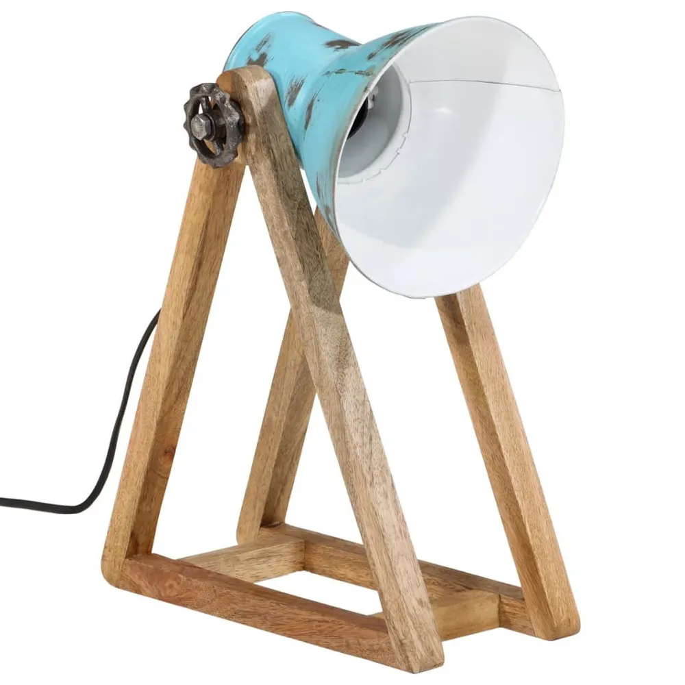 Energiezuinige LED Bureaulamp 25 W E27 30x17x40 cm verweerd blauw