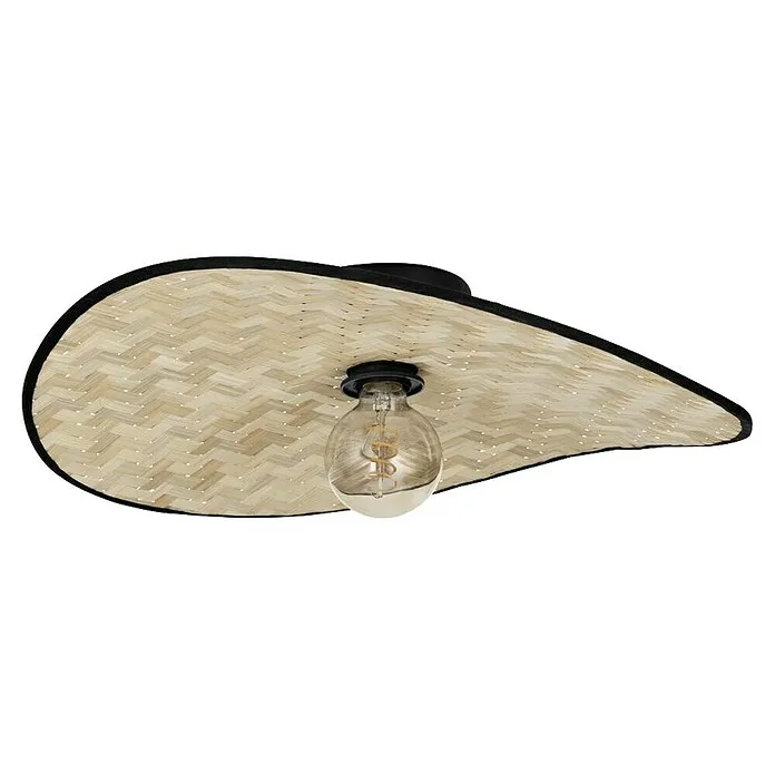 Energiezuinige LED Eglo Plafondlamp Marywell - 40 W, l x b x h: 50 x 34,5 x 16,5 cm, Lichtbruin, E27