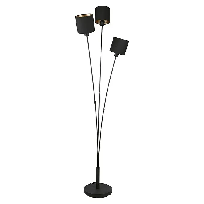Gecertificeerd IP44 Reality Leuchten Tommy Vloerlamp Tommy - 120 W, Hoogte: 150 cm, Zwart, E14, 3 st.
