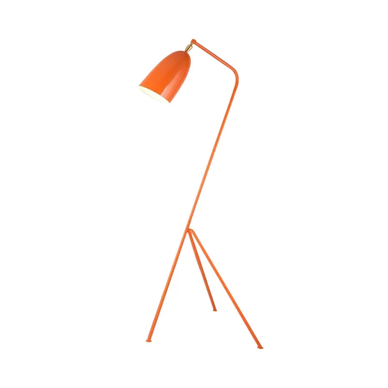 Gecertificeerd IP44 Vloerlamp met één lamp, koepelvormige schaduw, Macaron Loft, metalen vloerlamp met snoepkleur voor ver...