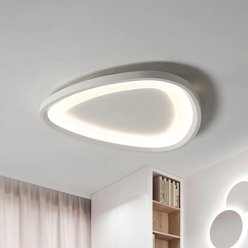 Regendruppelvormige dunne LED-plafondverlichting Eenvoudige aluminium witte inbouwlamp warm/wit zacht voor keuken, 18"/23,...
