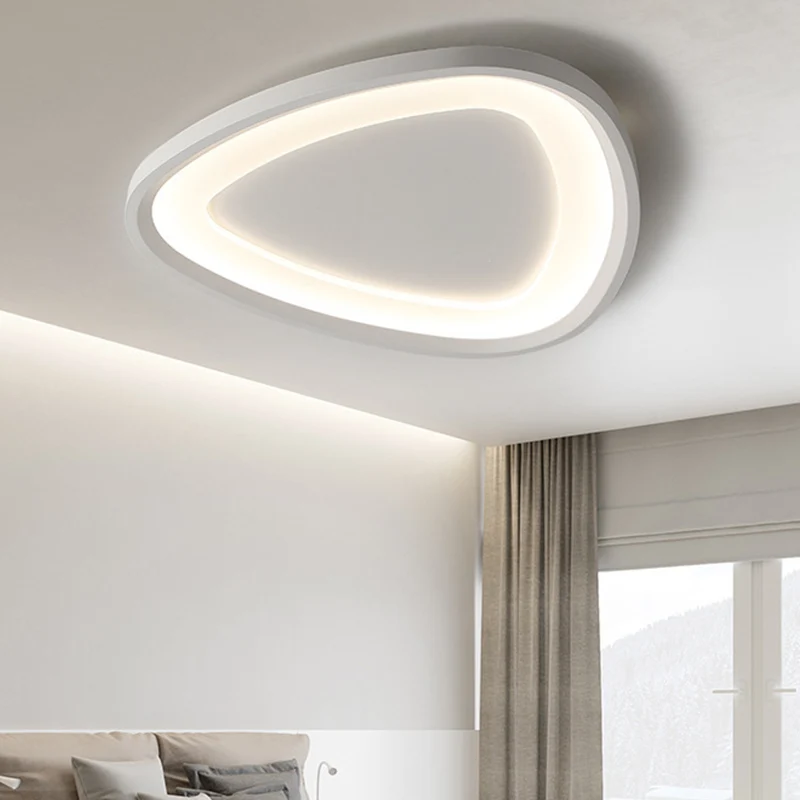 Regendruppelvormige dunne LED-plafondverlichting Eenvoudige aluminium witte inbouwlamp warm/wit zacht voor keuken, 18"/23,...