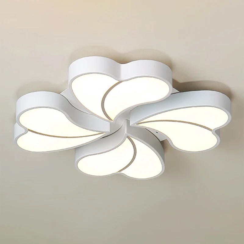 Witte bloemen inbouw plafondlamp moderne stijl metalen LED inbouwverlichting voor slaapkamer | Snel Leverbaar