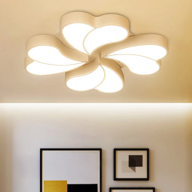 Witte bloemen inbouw plafondlamp moderne stijl metalen LED inbouwverlichting voor slaapkamer | Snel Leverbaar