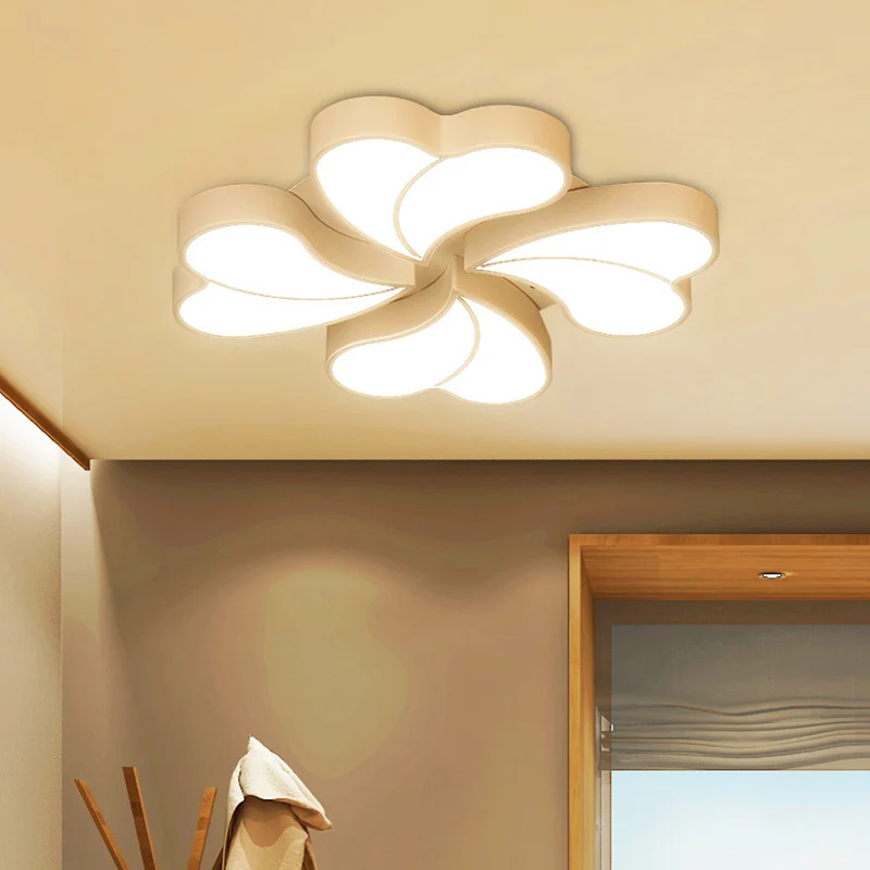 Witte bloemen inbouw plafondlamp moderne stijl metalen LED inbouwverlichting voor slaapkamer | Snel Leverbaar
