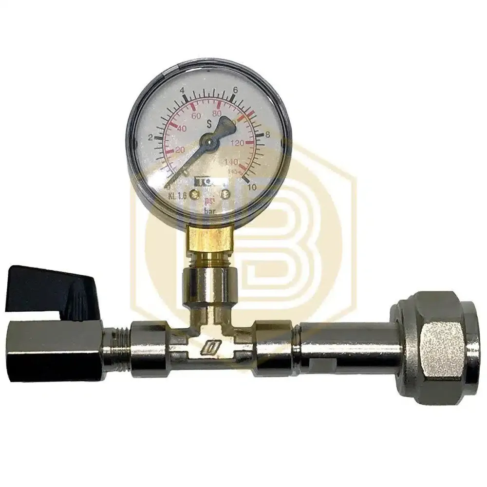 1/2 BSP threaded coupler pressure gauge met CE-Keurmerk