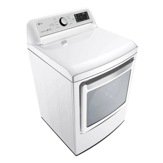 LG EasyLoad Smart Wi-Fi Enabled 7.3-cu ft Gas Dryer (White) ENERGY STAR