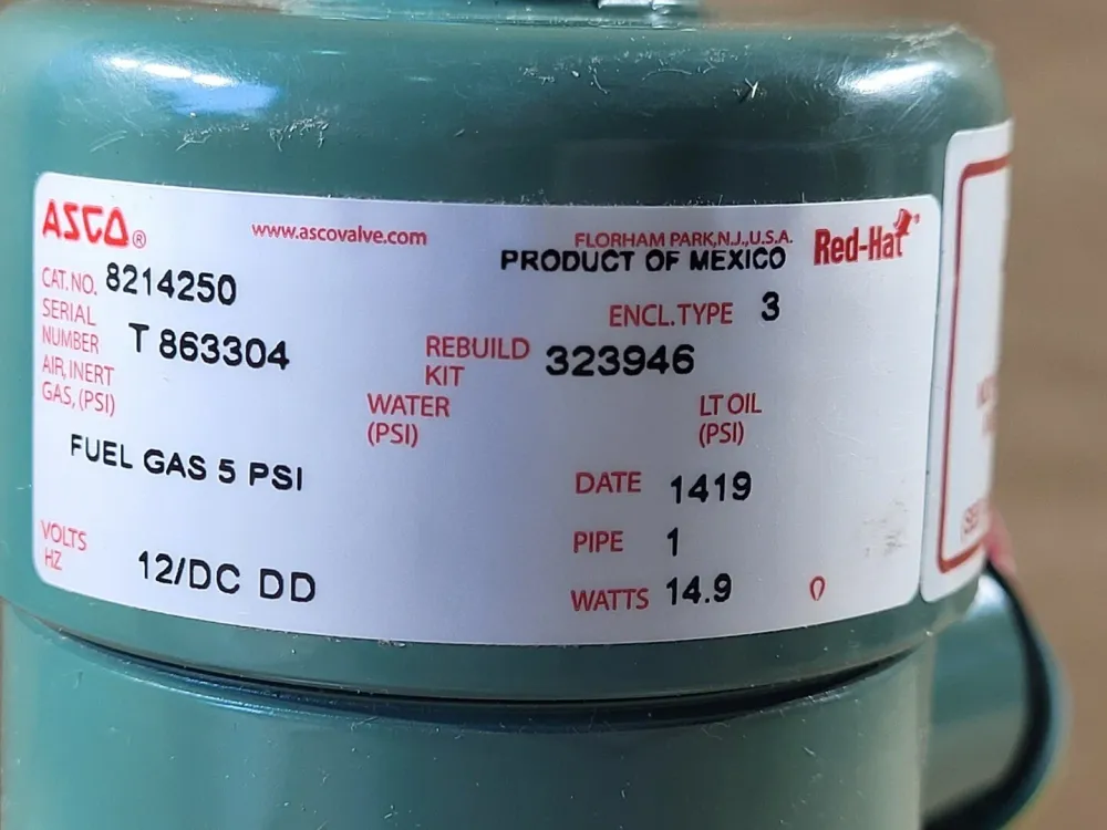 1" Gas Shut-Off Solenoid Valve 8214250