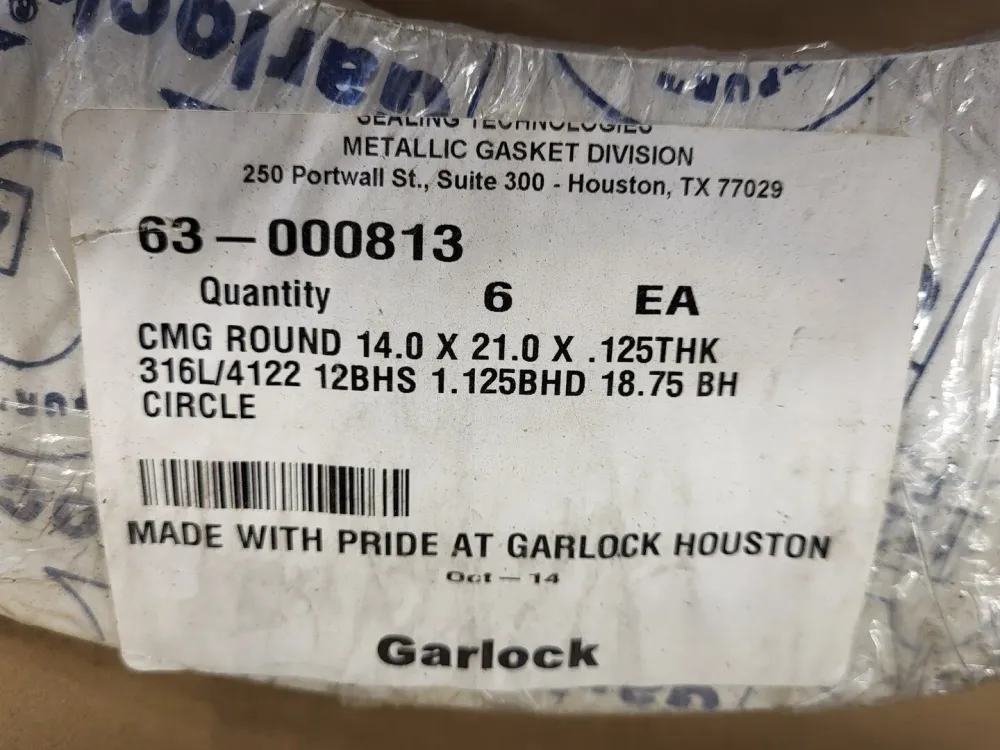 Gasket CMG Round 63-000813 (Pack 6)