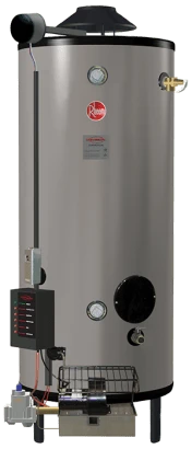 Gecertificeerd RHEEM GN75-125 Universeel Low NOx 75 Gallon Commercial 125,000 BTU Water Heater Natural Gas