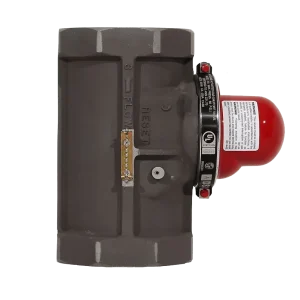 Pacific Seismic Products VB-318 Series 2-1/2" 60PSI Vertical Bottom Inlet Threaded High Pressure Earthquake Gas Shut-Off V...