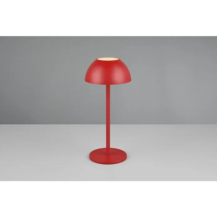 Emergency Backup Trio Lighting Led-tafellamp Ricardo - Rood, Ø x h: 13 x 30 cm