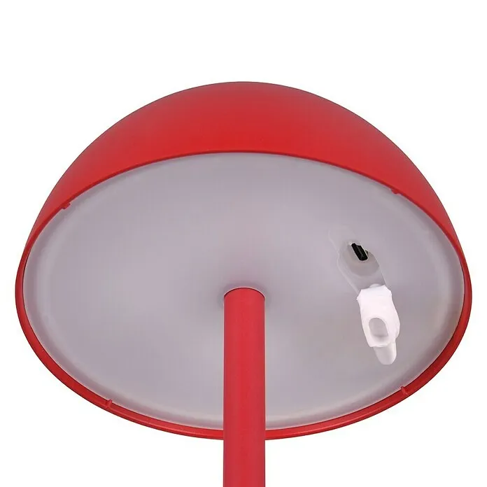Emergency Backup Trio Lighting Led-tafellamp Ricardo - Rood, Ø x h: 13 x 30 cm