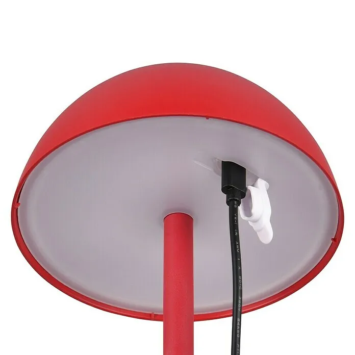Emergency Backup Trio Lighting Led-tafellamp Ricardo - Rood, Ø x h: 13 x 30 cm