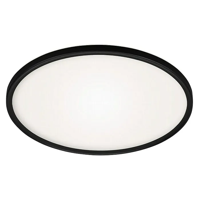 Briloner Led-plafondlamp Smal - 420 x 29 mm, Zwart met Bewegingssensor
