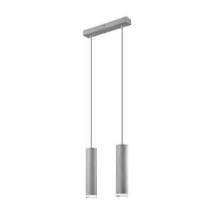 Hanglamp Franco, Zilver, 99x32x8 cm, EPIKASA met 5 Jaar Garantie