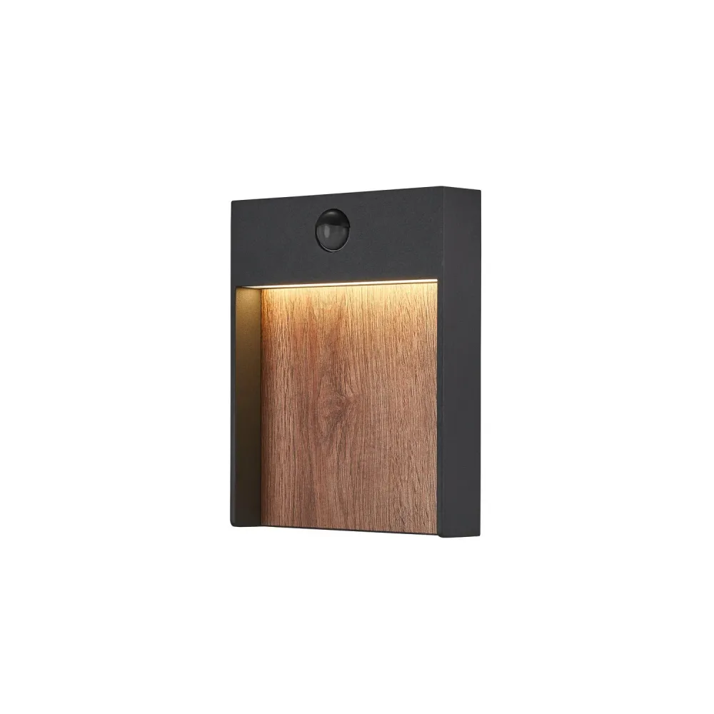 SLV Buitenlamp FLATT SENSOR IP54 Bruin voor Plafond- en Tafellampen