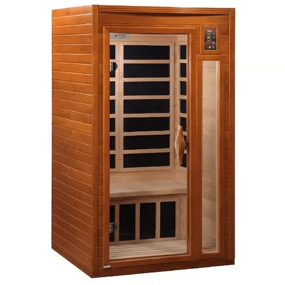 Dynamic Barcelona Elite 1-2-person Ultra Low EMF FAR Indoor Infrared Sauna + Rood Light Therapy | DYN-6106-01-Elite