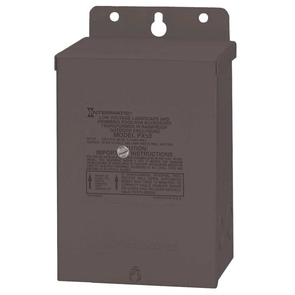 Intermatic - PX50S - 50 W Pool & Spa Safety Transformer, Rvs Steel Enclosure