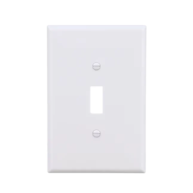Veiligheids Eaton 1-Gang Jumbo Size White Kunststof Indoor Toggle Wall Plate