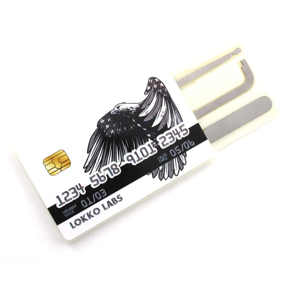 Borging Pocket Lock Pick Set - Credit Card Kit Lokko