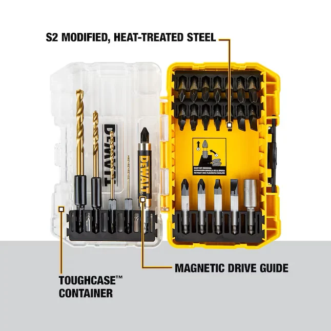 DEWALT Tough Grip Screwdriver Bit Set (27-Piece)