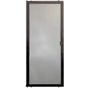 Do-It-Yourself Cappuccino Sliding Screen Door Kit - Heavy Duty Lock - 28-1/8" to 37-3/8" x 90"