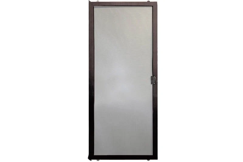 Do-It-Yourself Cappuccino Sliding Screen Door Kit - Heavy Duty Lock - 28-1/8" to 37-3/8" x 90"