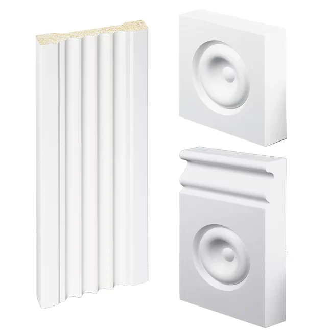 Inteplast Group Building Products 0.5- x 3.5- x 7-ft Finished Polystyrene Door Casing Kit met nachtsluiting