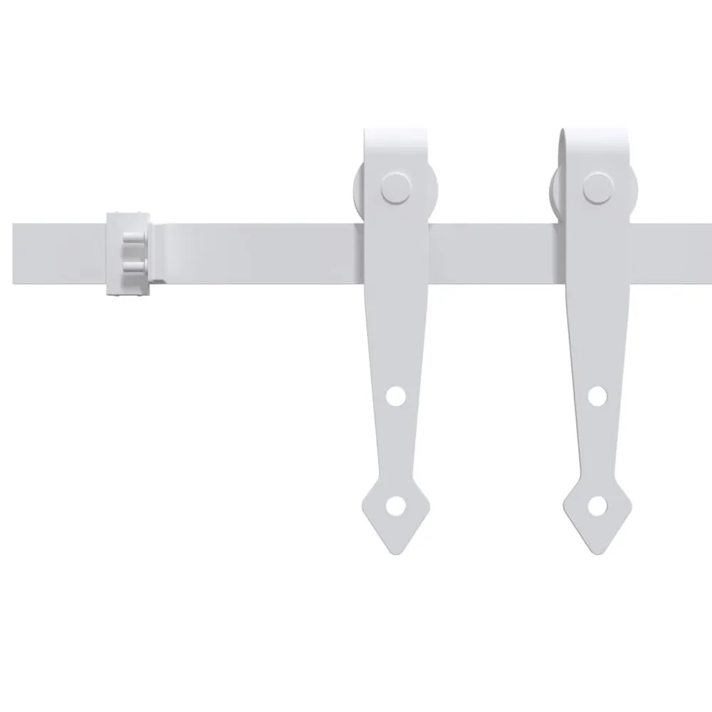 Ophangset voor minischuifdeur 122 cm koolstofstaal wit