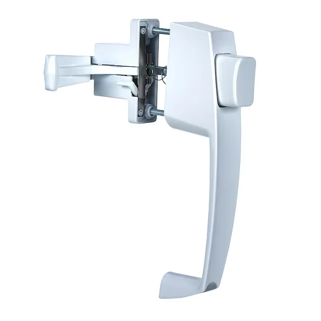 WRIGHT PRODUCTS 1.8- Adjustable White Die-cast Metalen Screen/Storm Door Handle Set Hardware Kit