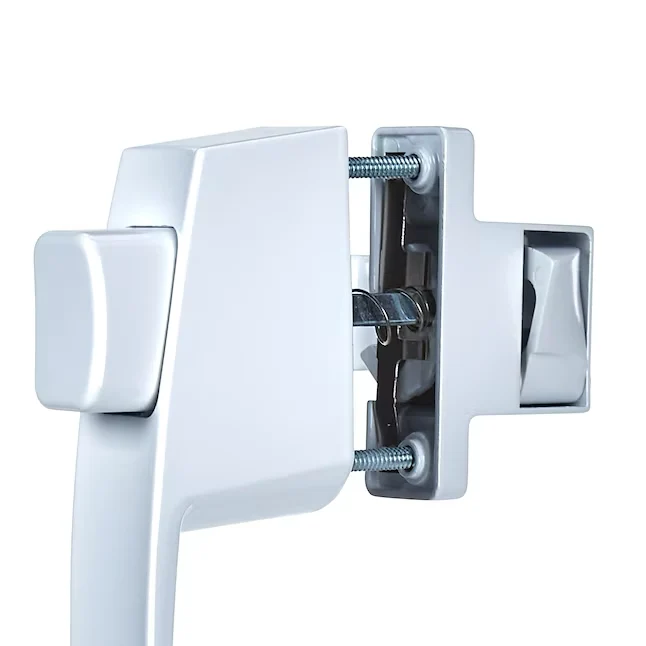 WRIGHT PRODUCTS 1.8- Adjustable White Die-cast Metalen Screen/Storm Door Handle Set Hardware Kit