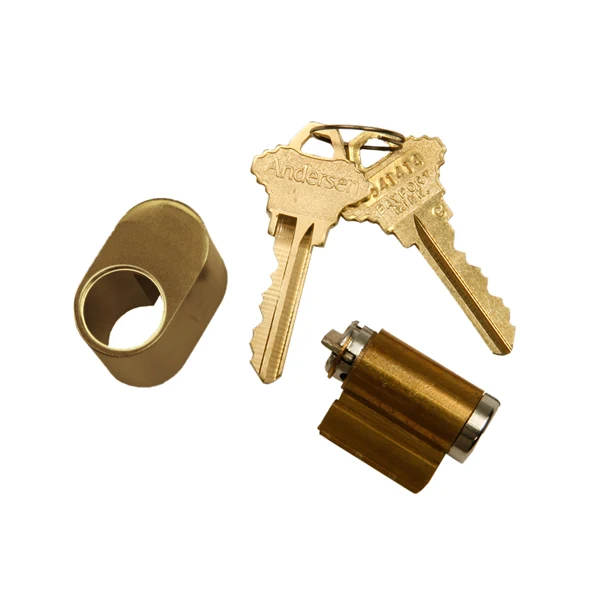 Hinged Patio Door Keyed Lock Assembly Antique Messing