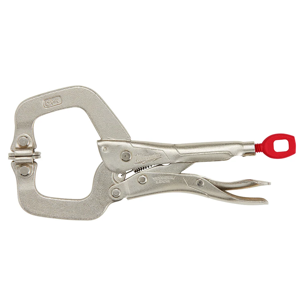 MILWAUKEE 6" TORQUE LOCK™ Locking C-Clamp w/ Draaivoet Jaws