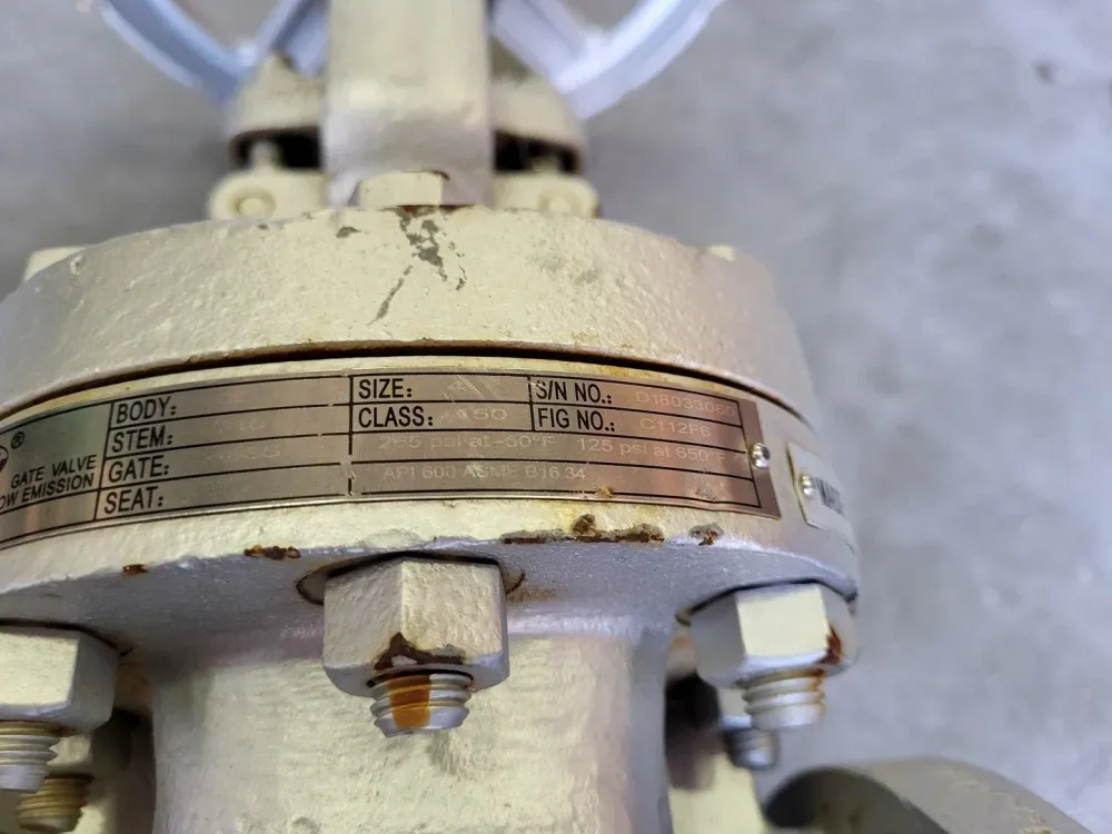 2018 4" Class 150 Gate Valve B16.34