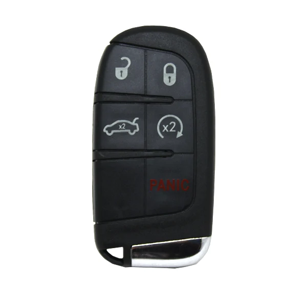 Keyless Remote Control Housing 4+1 Buttons Jeep - Chrysler - Fiat Sip22 Profile met beveiligingsplaat