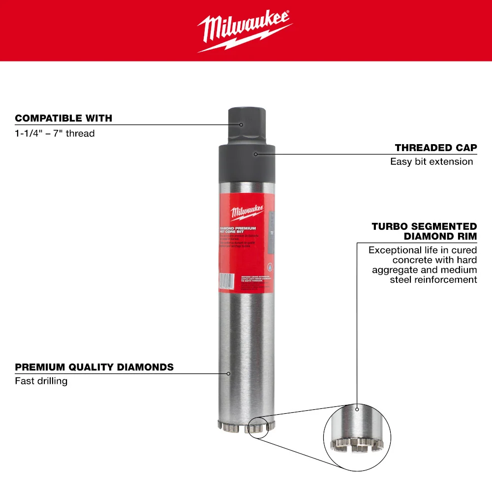Milwaukee Tools 14" Diam Core-Premium 48-17-3140