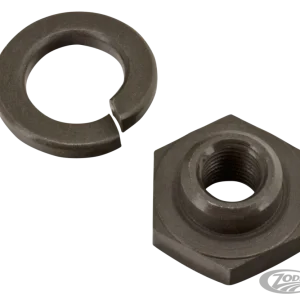 Seat post rod lock nut & washer, prkrzd Harley-Davidson met nachtsluiting