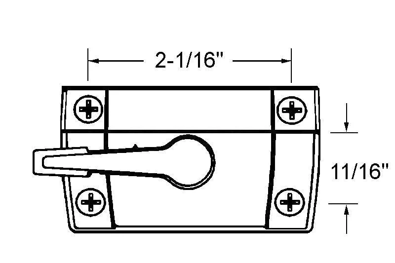 Truth Hardware Cam Lock – 17 Series Natuurtint