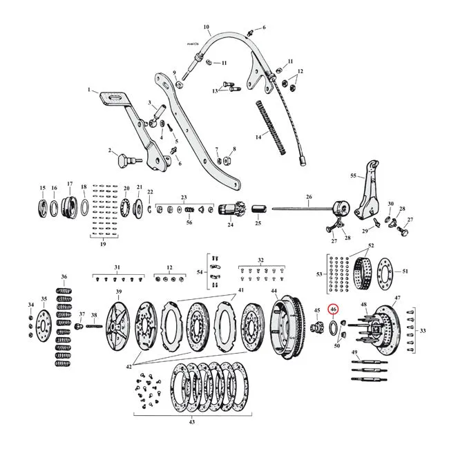 Lockwasher, Clutch Nut Harley-Davidson met 5 Jaar Garantie
