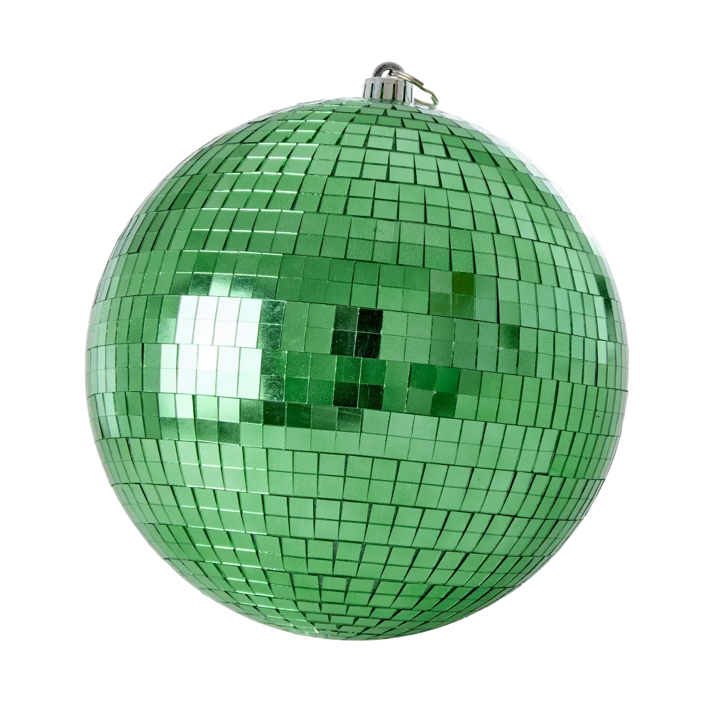 Large Round Disco Ball - Dark Olijfgroen
