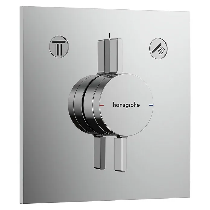Zigbee Slimme Schakelaar Hansgrohe Inbouwthermostaatkraan DuoTurn E - Zilver