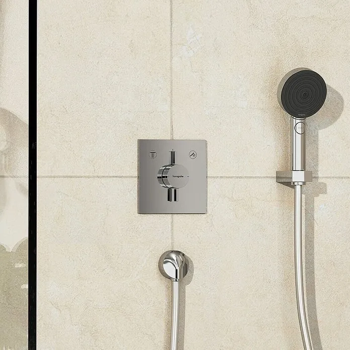 Zigbee Slimme Schakelaar Hansgrohe Inbouwthermostaatkraan DuoTurn E - Zilver