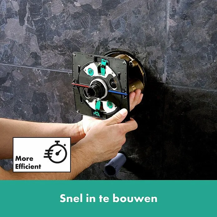 Zigbee Slimme Schakelaar Hansgrohe Inbouwthermostaatkraan DuoTurn E - Zilver