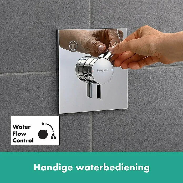 Zigbee Slimme Schakelaar Hansgrohe Inbouwthermostaatkraan DuoTurn E - Zilver