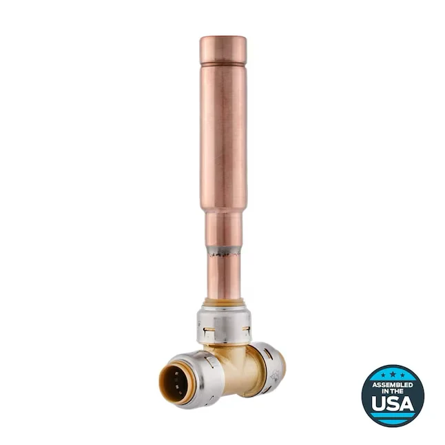 SharkBite 1/2- Push-to-connect Geel koper Water Hammer Arrestor Gietijzeren Uitvoering
