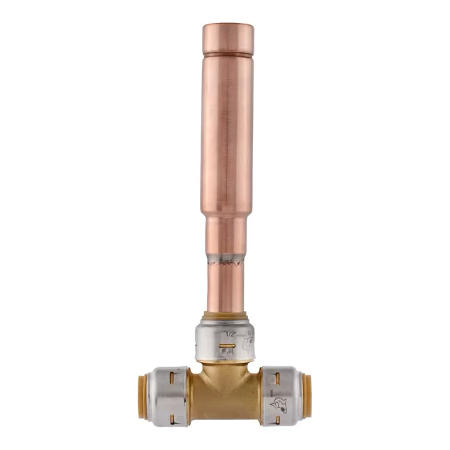 SharkBite 1/2- Push-to-connect Geel koper Water Hammer Arrestor Gietijzeren Uitvoering